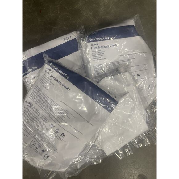 Dover Urine Drainage Bags - Lot Of 10 COVIDIEN Brand 2000 ml - SEALED Ref 3512 - Picture 1 of 1